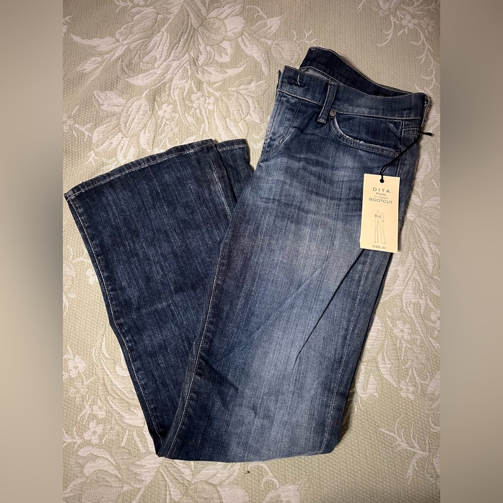 Citizens Of Humanity Blue Bootcut Denim with Vintage Wash